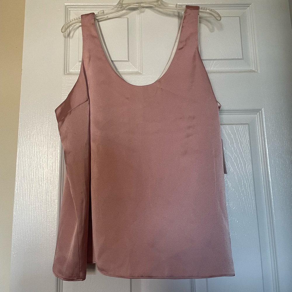 Express reversible satin tank top